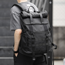 Tide Card Large Capacity Travel Backpack Mens Double Shoulder Bag Capacity Expansion Outdoor Climbing Bag Travel Baggage Bag Waterproof Computer Bag