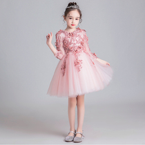 Girl Birthday Gown Flower Princess Dresses Princess Dresses Dress Fluffy Children Wedding Dresses Evening Gown Small Host Piano
