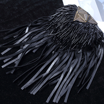 Childrens shoulder show mens dress shoulder leather accessories stage tassel jewelry brooch epaulettes performance decoration