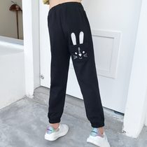  Girls  sports pants spring and autumn pants 2020 new Western style childrens pants big childrens casual pants Korean loose childrens trousers