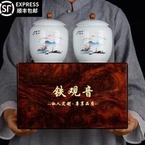 2021 New tea Anxi Tieguanyin tea premium alpine Oolong tea Orchid incense high-grade ceramic gift box gift