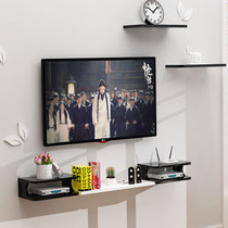 Set-top Box Shelve Creative Plaid Wall Hanging Cabinet Wall Living-room Bedroom Video TV Background Wall Trim Rack