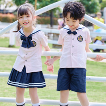 2021 new kindergarten Garden clothes summer school uniforms summer school uniforms children big class graduation photo clothing