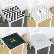 Nordic marble modern simple chair cushion cotton linen cushion bench simple chair cushion non-slip dining chair cushion office