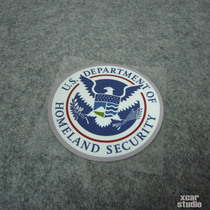 US Homeland Security Agency logo sticker car notebook reflective waterproof small sticker