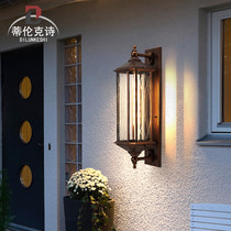 New Chinese Wall Lamp Outdoor Waterproof Villa Veranda Floor Lamp Balcony Open-air Imitation Ancient Led Exterior Wall Lamp
