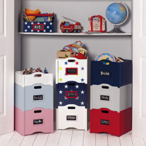 Childrens toy storage frame cartoon wooden magnetic sheet storage artifact superimposed building block sorting storage box finishing box