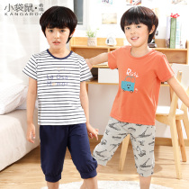 Childrens suit Boys short sleeve shorts suit Baby sports casual summer clothes Boys short sleeve three-point pants two-piece set