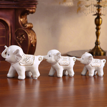 Good luck creative elephant ornaments home decorations home room layout modern living room wine cabinet knickknacks