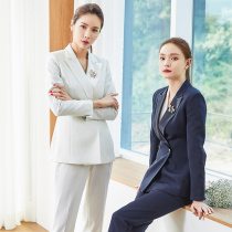 White high-end professional suit suit suit female president temperament fashion Korean version of formal suit jacket commuter work clothes