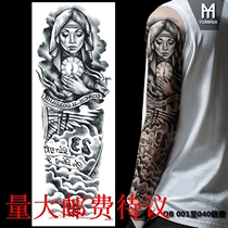 Full arm tattooed with full arm waterproof tattoo temporary tinged green flower arms 300 optional tattoo