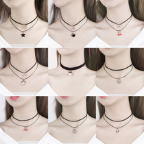 Korean necklace female clavicle chain short choker collar simple student new jewelry neck strap neck black necklace