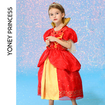 Yongli girl performance clothing childrens dress girl Queen performance clothing childrens foreign style puffy gauze princess dress