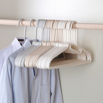 Simple incognito plastic non-slip hanger Japanese clothes support hang adult thickened clothes Household clothes hang storage wholesale women