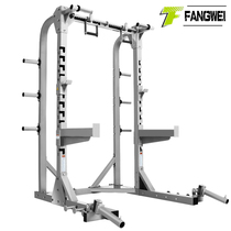 Commercial half-frame free squat rack multifunctional professional barbell bench press work set gantry squat machine