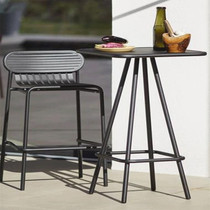 Small apartment net red balcony small table and chair combination outdoor courtyard cafe milk tea shop bar simple iron art leisure