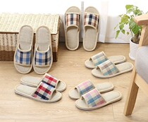 ? Thin spring and autumn home casual men and women handmade cloth shoes indoor and outdoor non-slip Oxford floor buns single slippers?