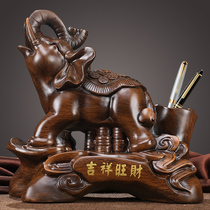 Pen holder ornaments Zhaocai Elephant ornaments study office office desk furnishings boss practical office supplies