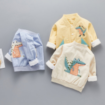 Fun leather bear boy baby dinosaur coat 20 Spring and Autumn new baby spring boy boy foreign jacket coat tide