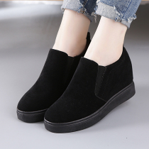 Cotton shoes womens winter 2020 new velvet womens shoes warm mom shoes a pedal lazy shoes increased soft-soled shoes