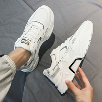 2021 new autumn mens shoes Joker Sports Leisure running Korean trend small white board shoes father ins trendy shoes