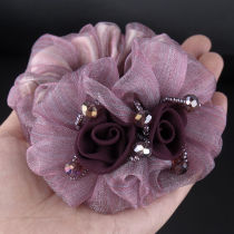 Coliform tie hair plate hair Hairband hair rope ball hair ornaments flower hair curler simple Lady adult floral headdress