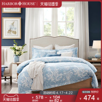 Harbor House Full Cotton Home Gon Satin Printed Four Sets Bed Linen Quilt pillowcase bedding Angina