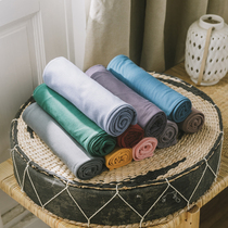 Knitted cotton ins Small fresh single bed sheet sheet Japanese soft geranium cotton Class A active printing pillowcase