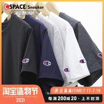 Cspace Champion champion solid color single label base shirt men and women lovers short-sleeved T-shirt beauty tide T425