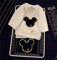  Hong Kong trendy brand Korean version ulzzang Harajuku large size thin short-sleeved t-shirt 2021 half-sleeved inner bottom top tide