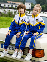 School uniform suit primary school students spring and autumn clothing first grade childrens cotton sports meeting class clothing kindergarten garden clothing teacher clothing