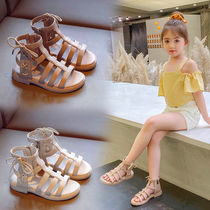 Girls Roman Sandals 2021 Summer New Children Korean Princess Shoes Little Girl Fashion Soft Bottom sandals Tide