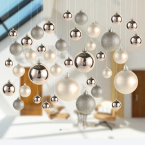 Christmas Decorations Romantic Pendant Colourful Ball Mall Shop Window Ceiling Hotel Festive Decorations Bright Light Plated Pendant