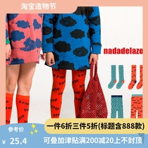 888 clearance Halujia stock Spain Nadadelazos Childrens pantyhose Tube socks Girls socks