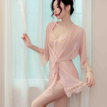 Spice Sleeping Dress Sexy Slut Teasing Passion Suit Bed Lace Seduction Big Code Sleeping Dress Short Hubby Dress Lady Spring Autumn
