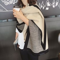 Scarf womens summer thin wild cashmere air-conditioned room collar spring autumn and winter double-sided warm big shawl outside