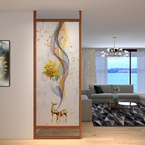 Screen partition living room modern simple bedroom office entry barrier solid wood entrance screen customization