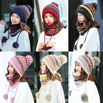 12 Autumn and winter 13 big Children girl collar hat 15 years old junior high school students 16 teenagers plus velvet ear protection