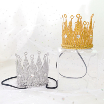 ins Crown birthday hat boys and girls birthday hat baby birthday decoration adult gold silver crown hat