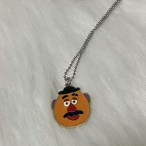 Soul Best Friend Big Nose Cute Cartoon Pendant Lock Bone Chain Necklace