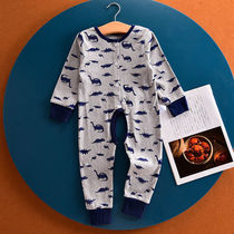 Baby conjoined autumn clothes open crotch cotton autumn and winter baby cotton underwear children pajamas ha clothes climbing clothes large size 6 years old