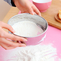 Full high quality kitchen Stainless steel Flour sieve Mesh sieve Powdered sugar sieve Cake Pastry Baking Tools Sugar sieve