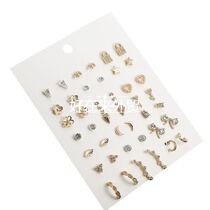 C shape calf elephant earrings ear stud women fashion suit