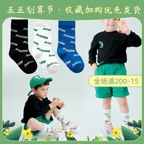 Japan ZD Spring Autumn Season Pure Cotton Children Socks Letters Creative Children Socks Street Personality Sports Silo Socks