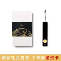 Note corner Mini anti-roll page half square moon bookmark label gift hand ledger College student reading mark