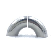 Authentic 304 elbow 90 degree welding adapter round round pipe elbow stair handrail joint round stainless steel