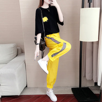 Hong Kong Tide brand net red two-piece set women fashion foreign style loose temperament wear autumn clothes 2021 New Korean version