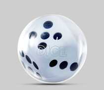 Dice transparent bowling ball(pounds can be customized)