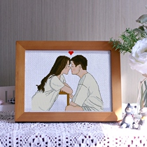 Cross stitch 2021 new small pieces of thread embroidery love couple series simple send boyfriend novice beginner
