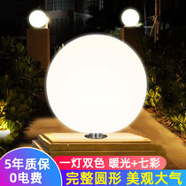 Mio Solar Post Head Lamp Outdoor Patio Gate Round Polo Door Column Lamp Waterproof Villa Wall Pillar Decorative lamp